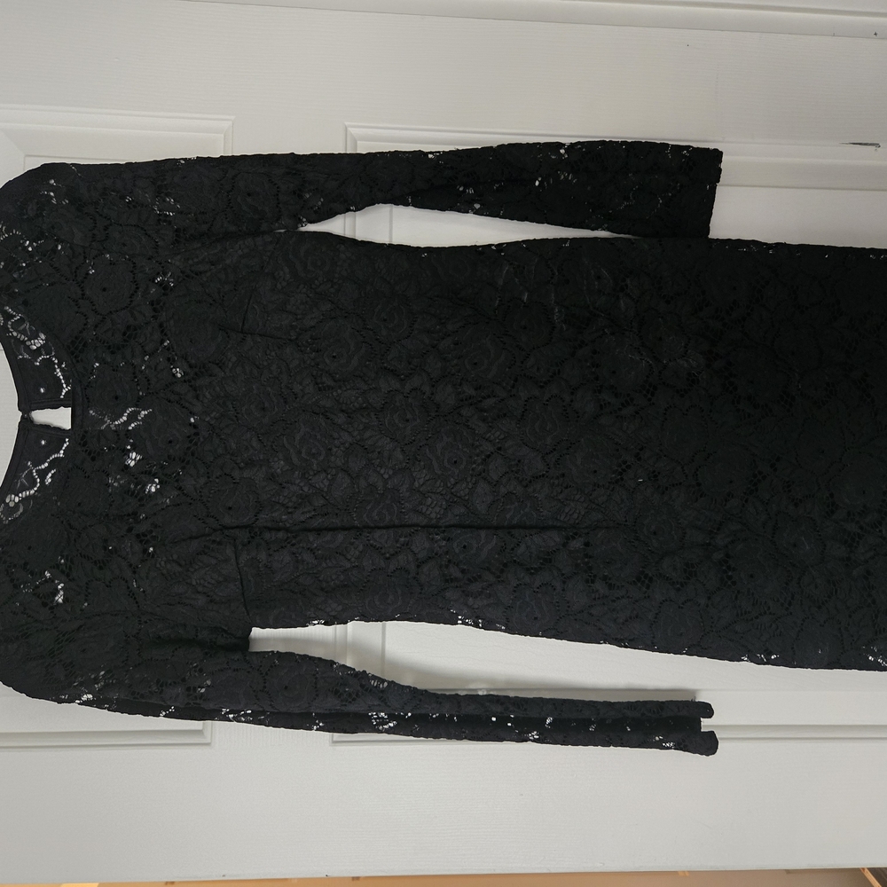 Elegant Black Lace Dress